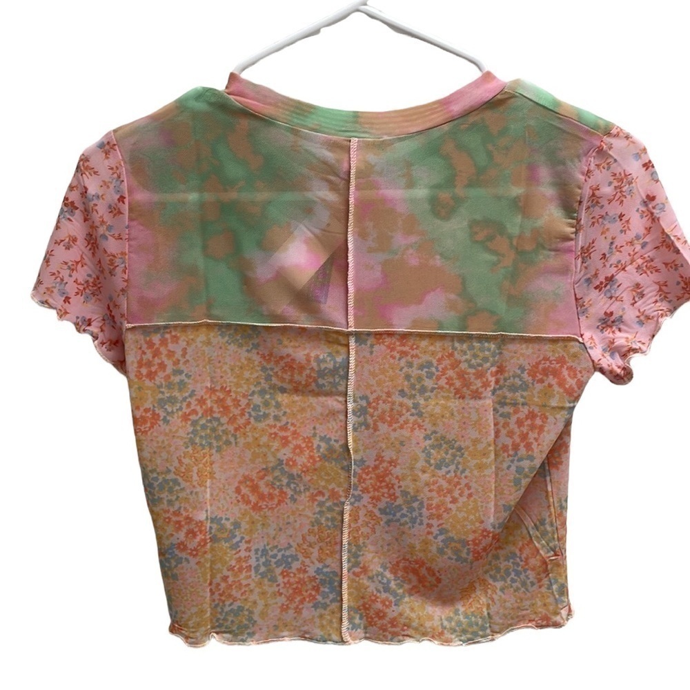 𝅺♥️BP♥️PATCHWORK Mesh Top, size(Small) - Picture 5 of 6